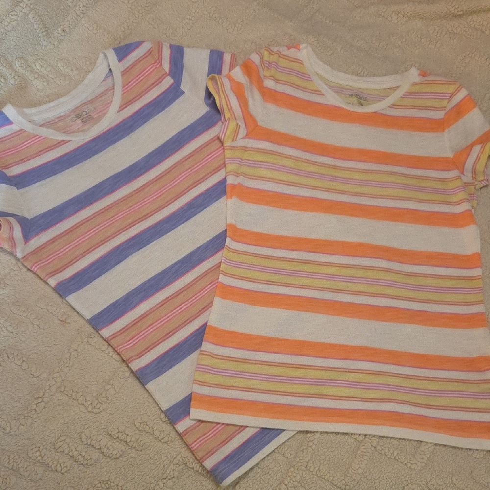 Cherokee Girls' Short Sleeve Stripe Tee Bundle Sz 10/12